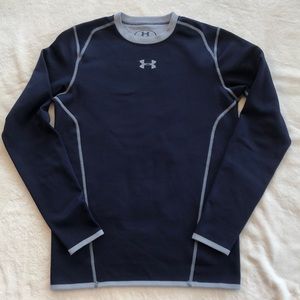 UA REVERSIBLE fleece/nylon coldgear top